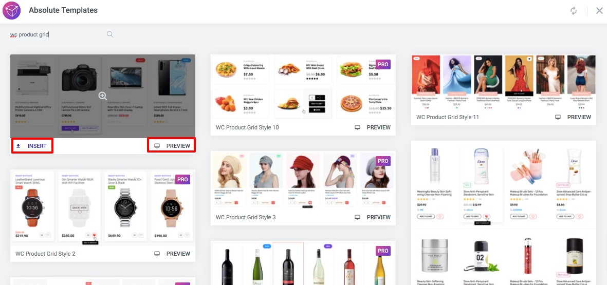 WooCommerce product page with Elementor